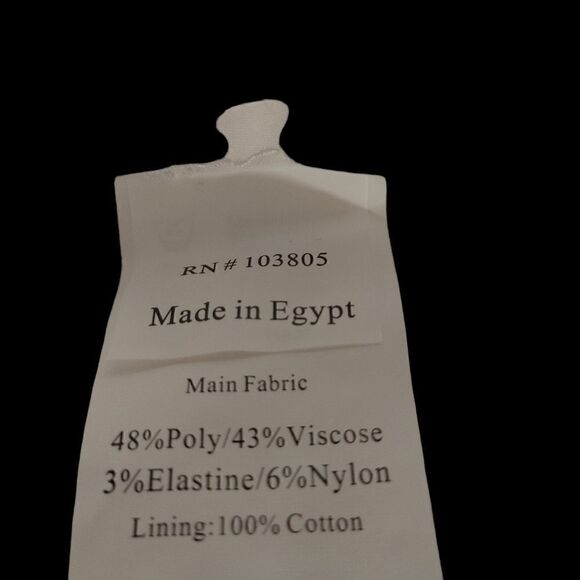 MARK OF DISTINCTION WHITE EURO SLIM FIT PANT. SIZE 36-37L. - Picture 8 of 10